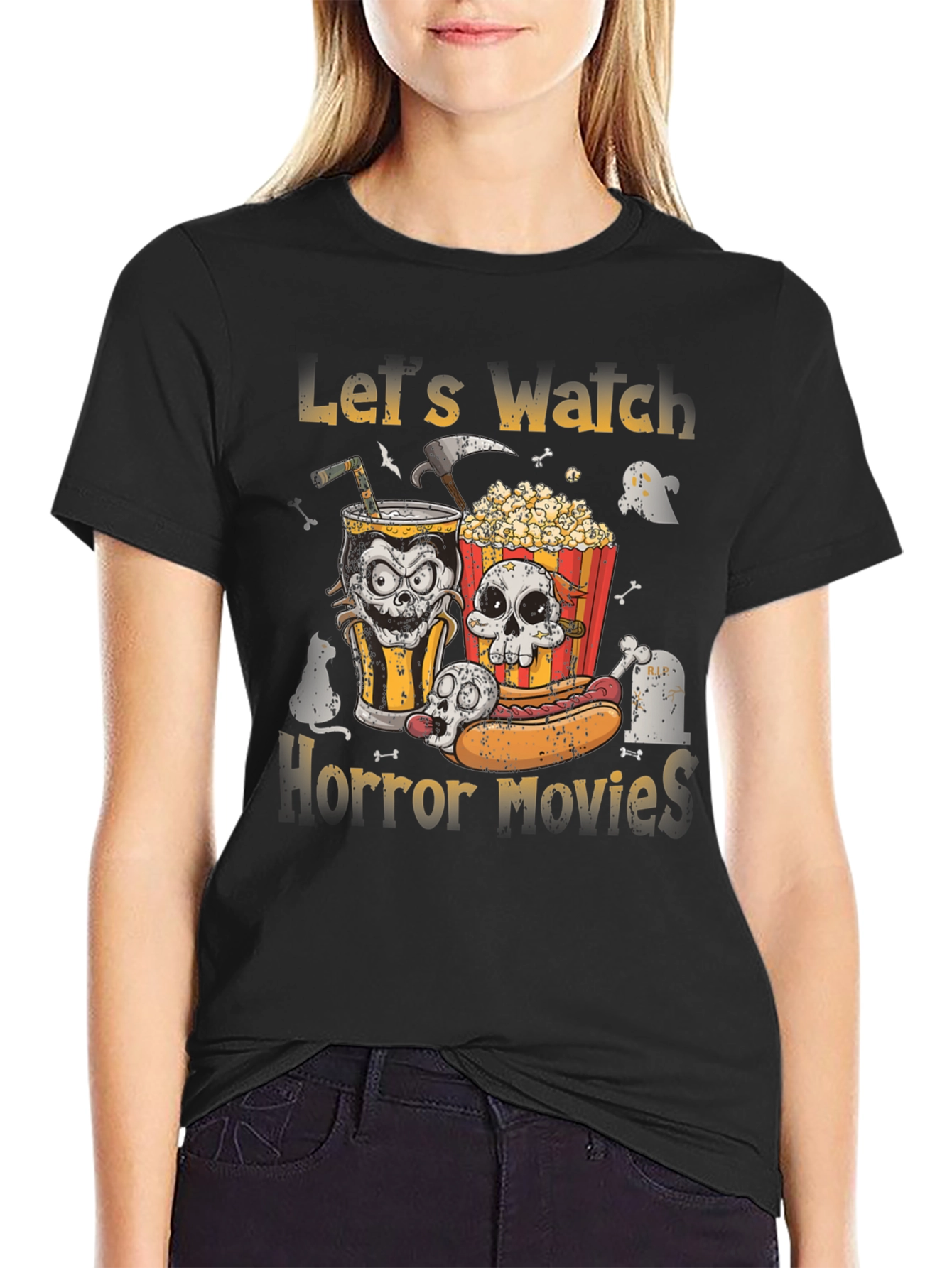 Lets Watch Horror Movies T-Shirt