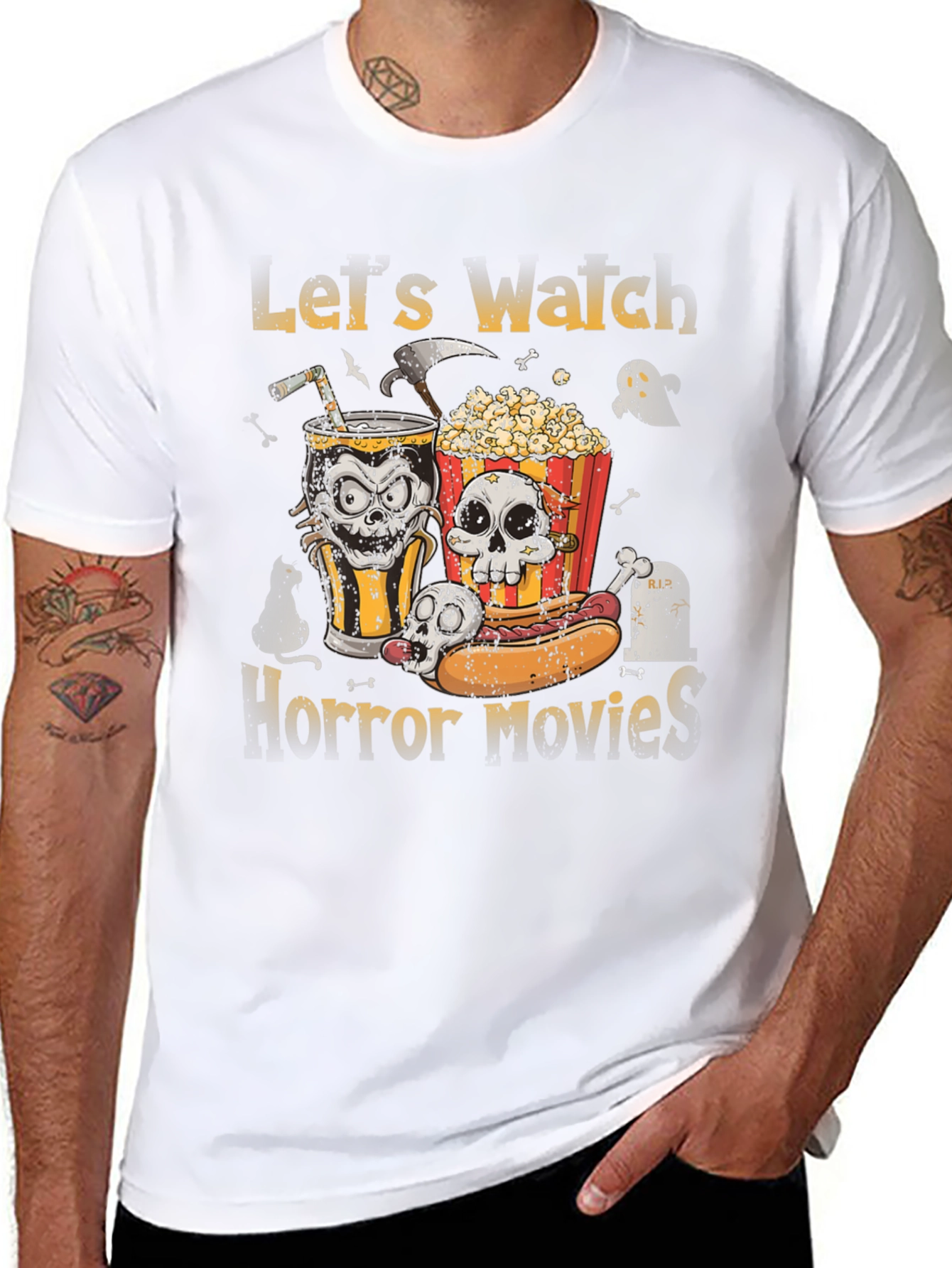 Lets Watch Horror Movies T-Shirt