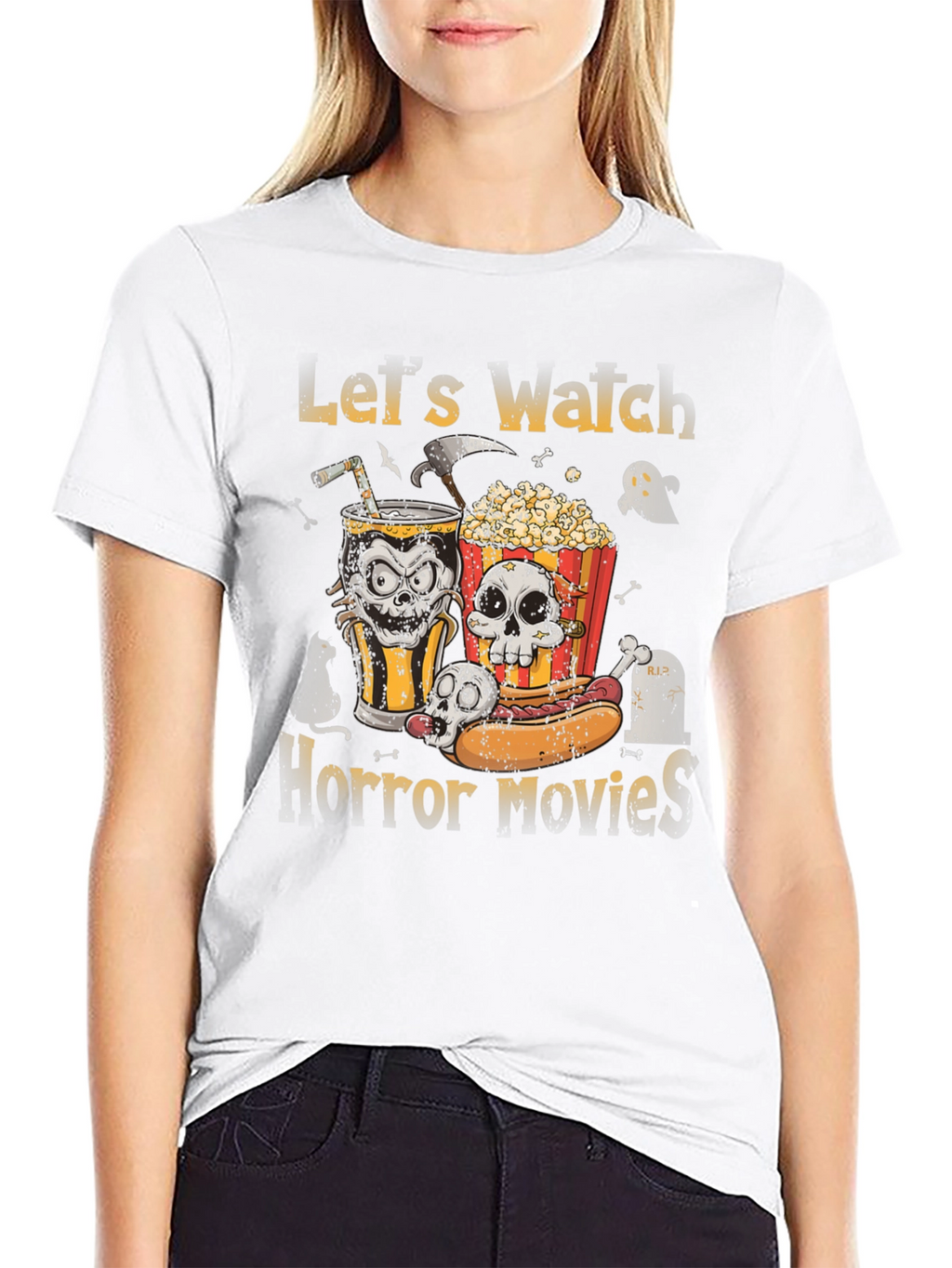 Lets Watch Horror Movies T-Shirt