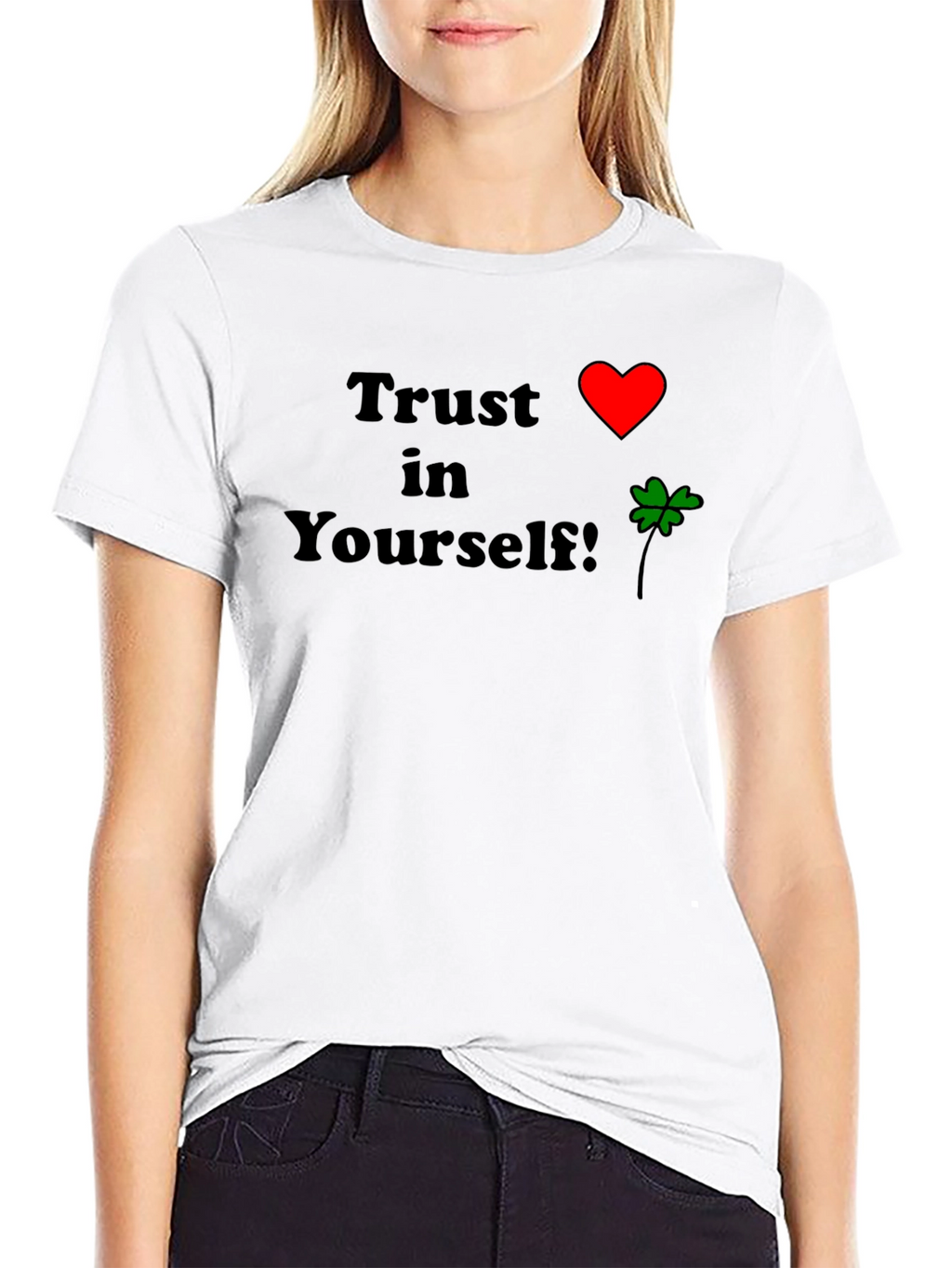 Trust Yourself T-Shirt - Heart & Clover Design