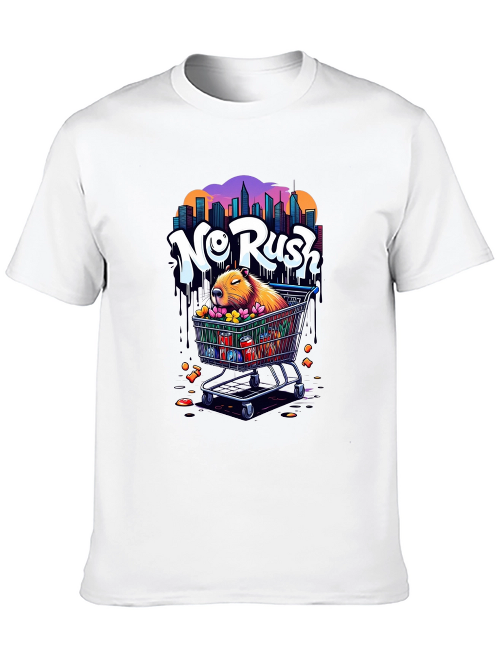 No Rush Capybara Graphic Tee