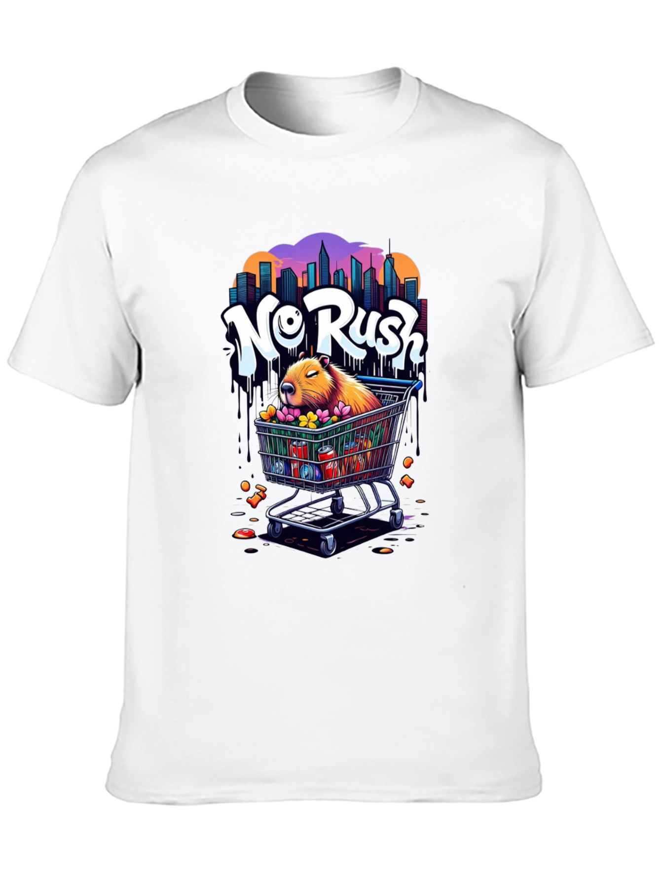 No Rush Capybara Graphic Tee