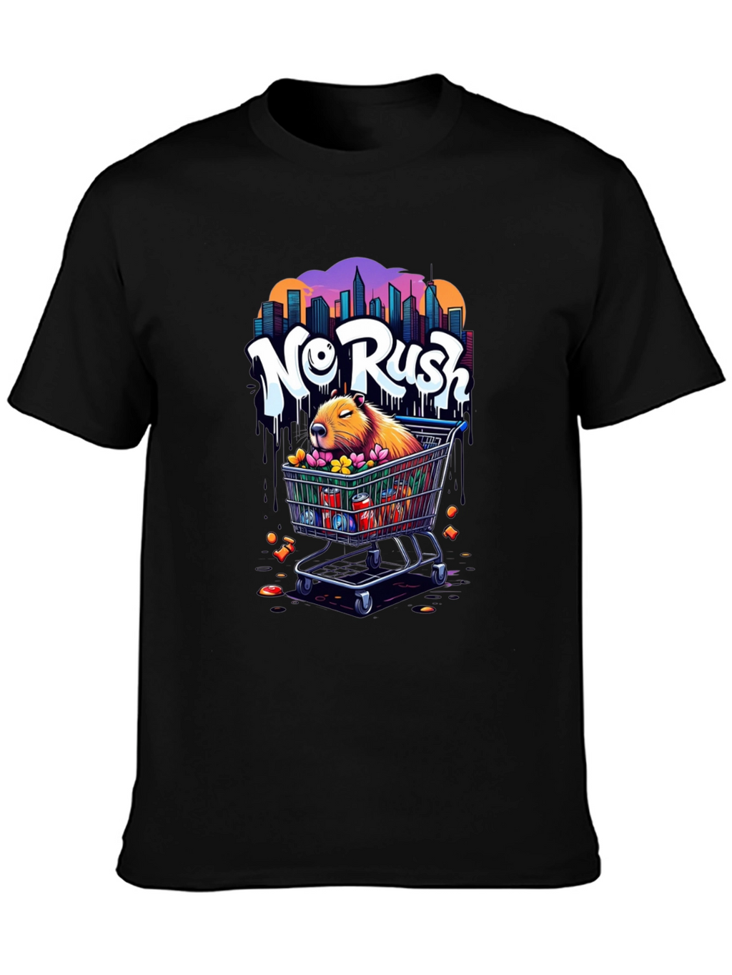 No Rush Capybara Graphic Tee