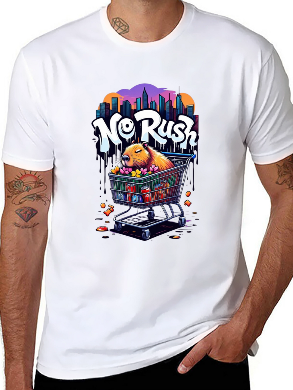 No Rush Capybara Graphic Tee