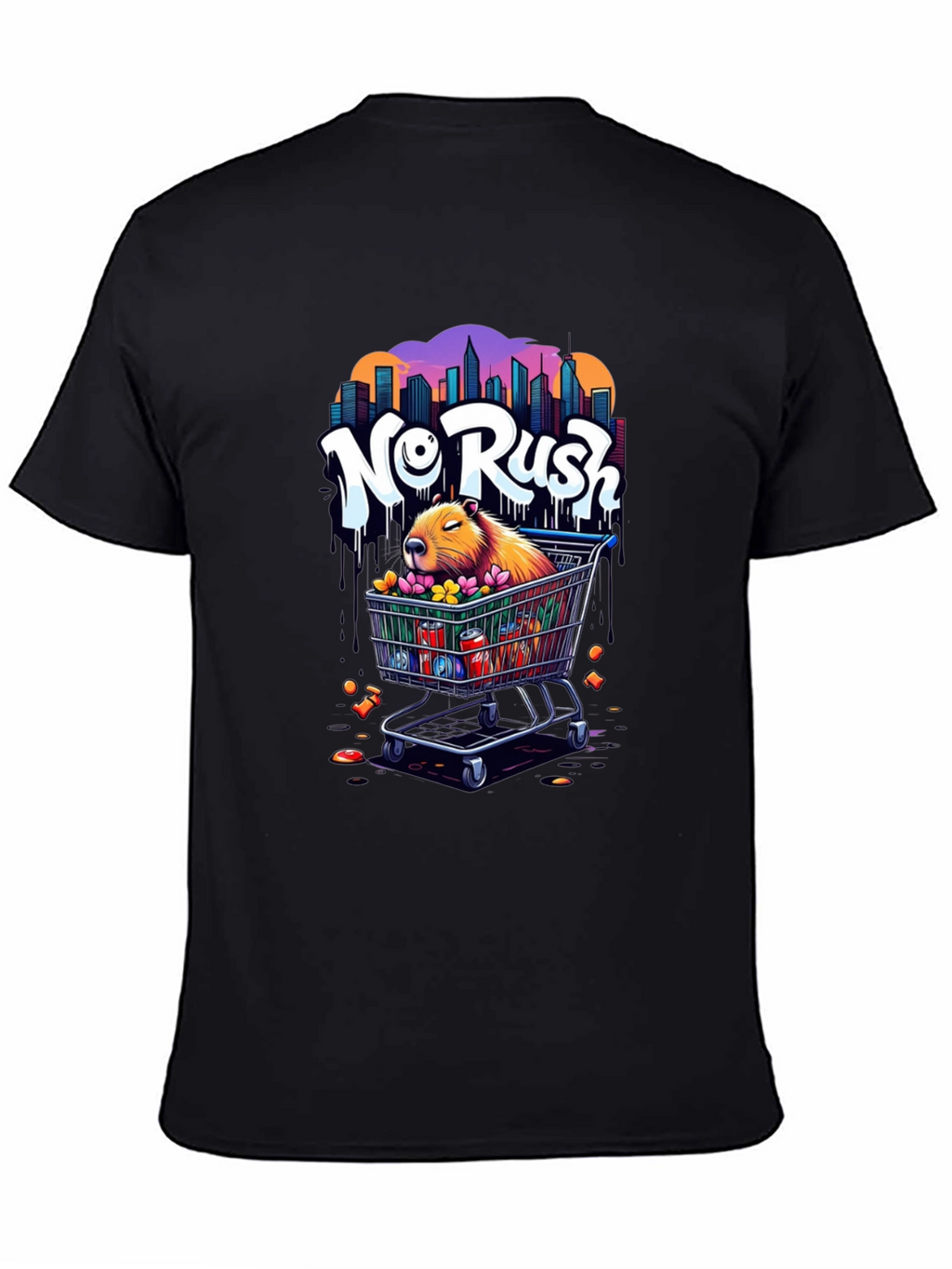 No Rush Capybara Graphic Tee
