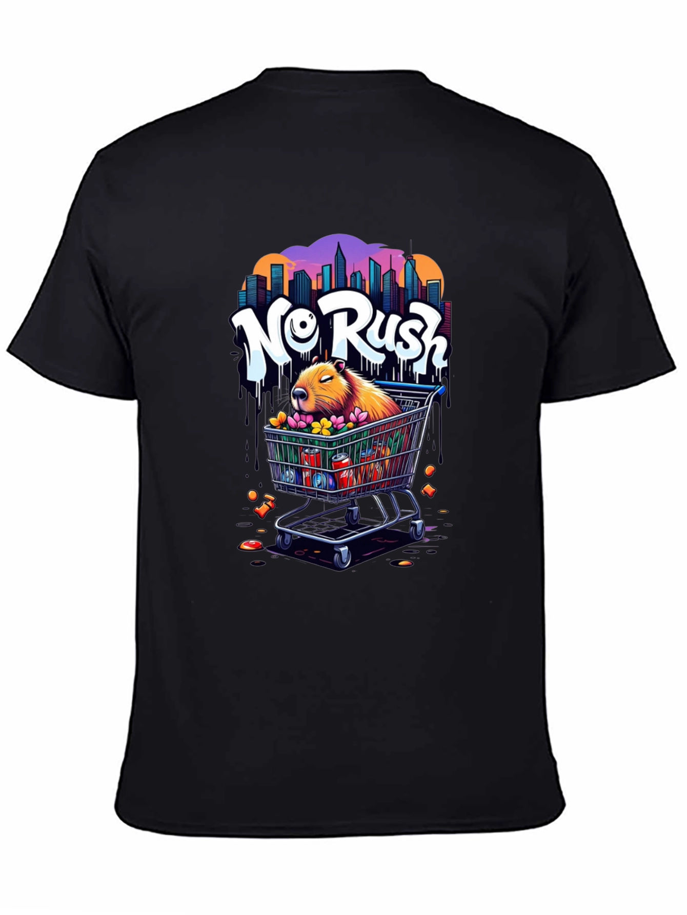 No Rush Capybara Graphic Tee