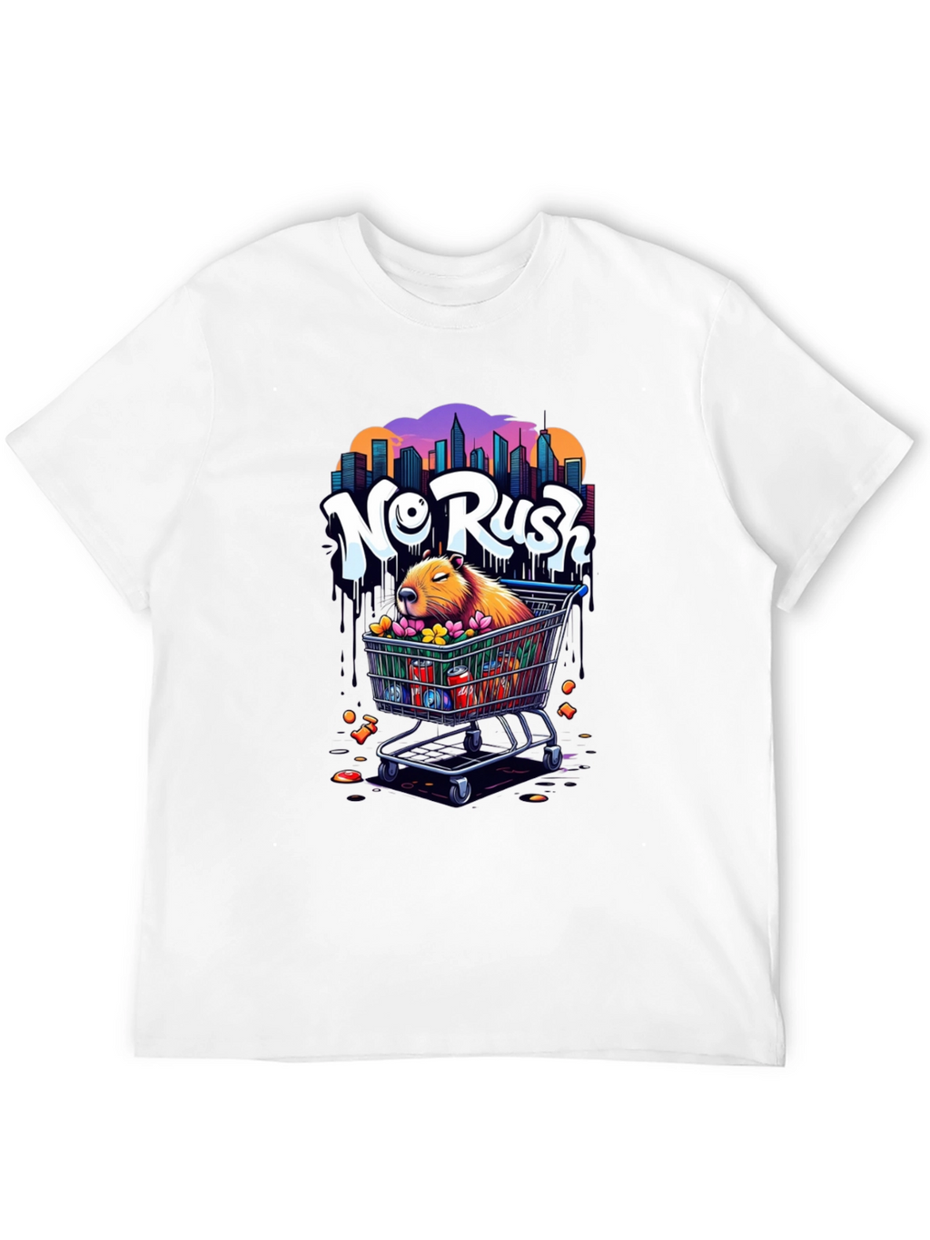 No Rush Capybara Graphic Tee