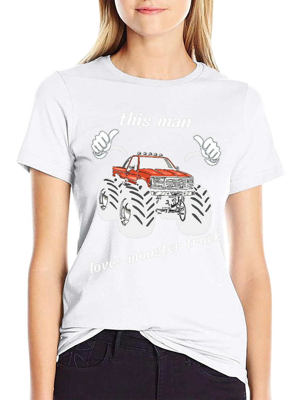 This Man Loves Monster Truck Graphic T-Shirt
