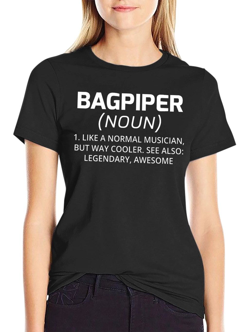 Bagpiper Definition T-Shirt: Cool Musician Tee