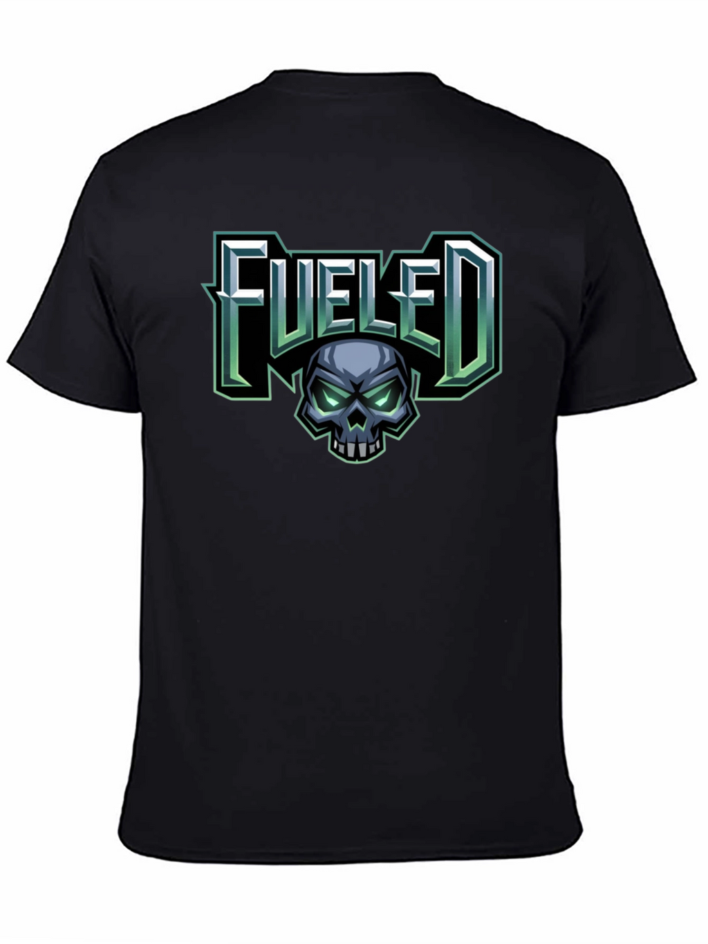 Fueled Skull Graphic Black T-Shirt