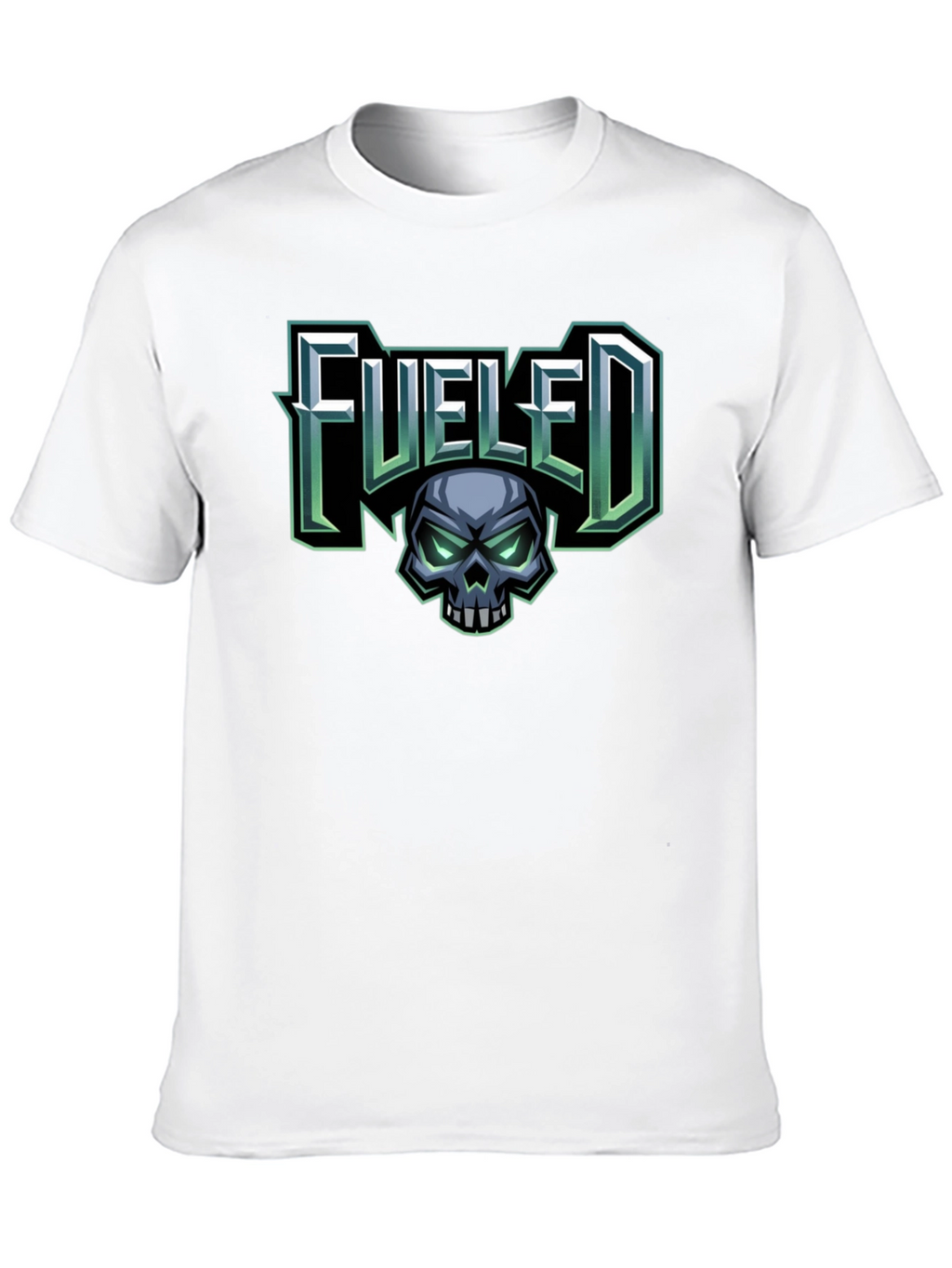Fueled Skull Graphic Black T-Shirt