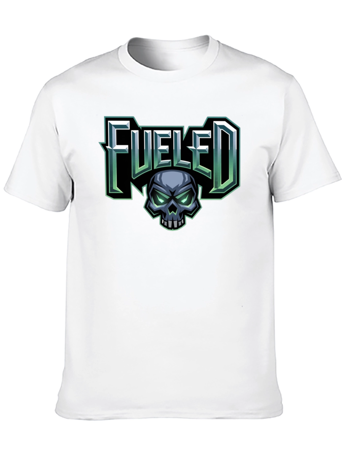 Fueled Skull Graphic Black T-Shirt