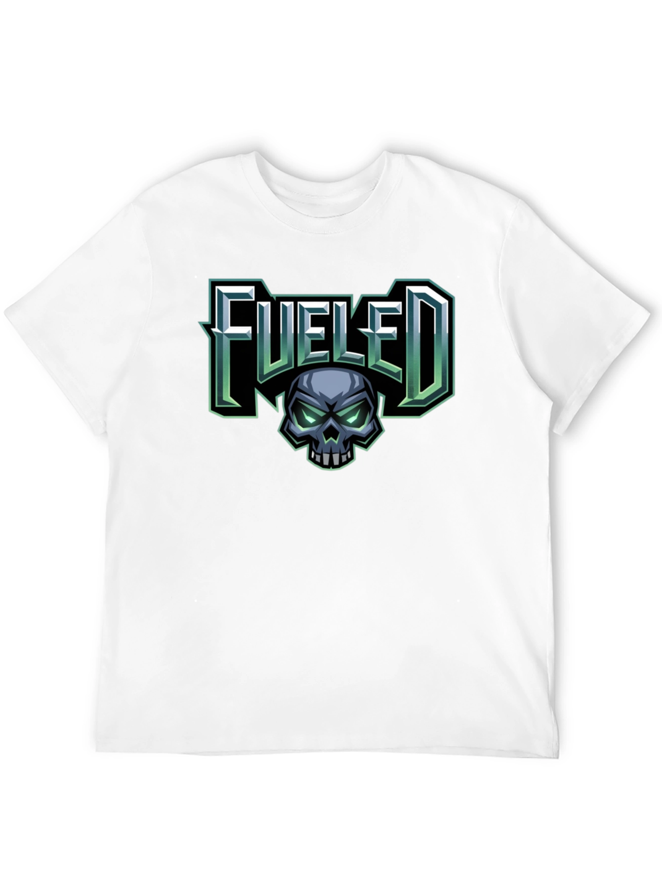 Fueled Skull Graphic Black T-Shirt