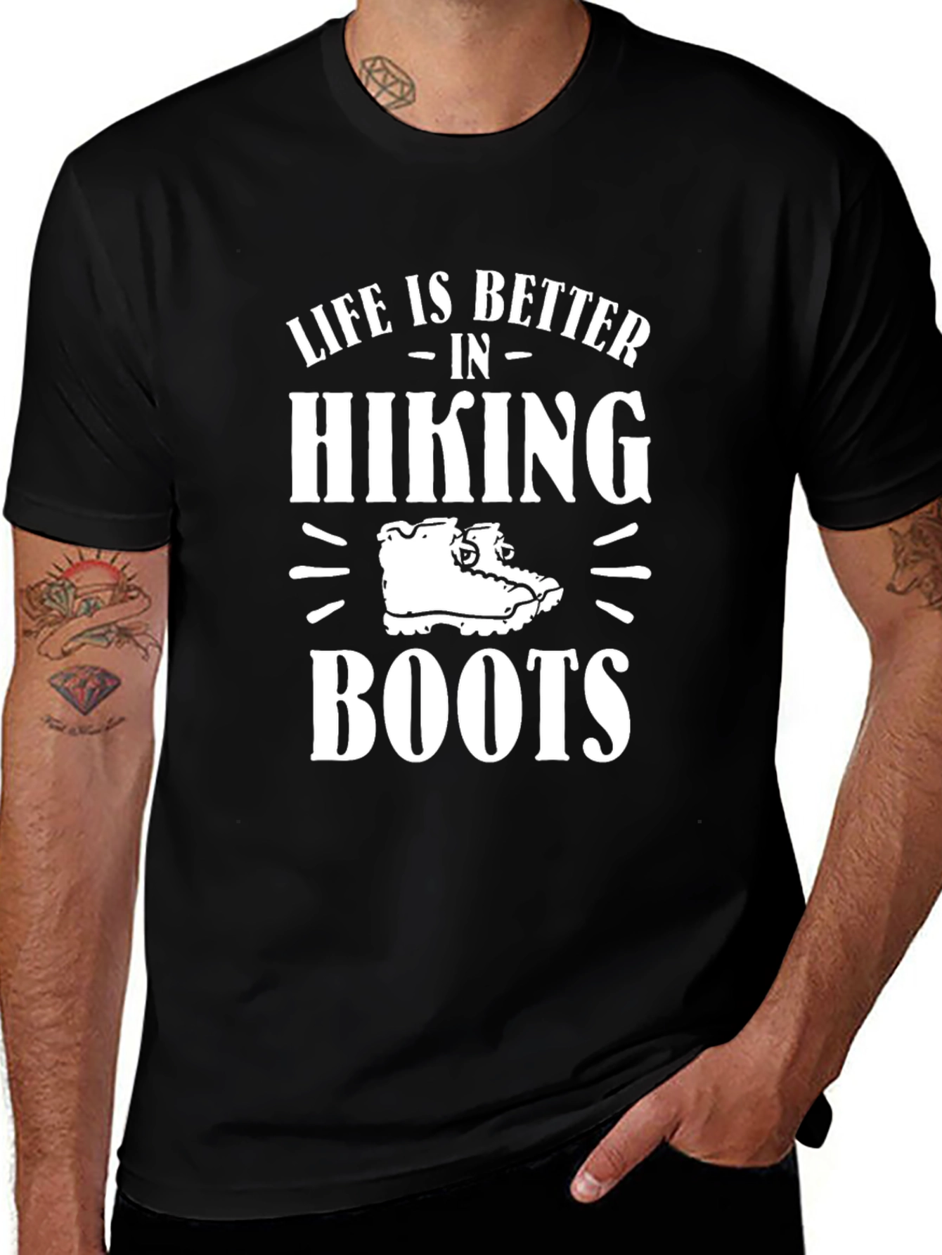 Hiking Boots T-Shirt - Life is Better Outdoors