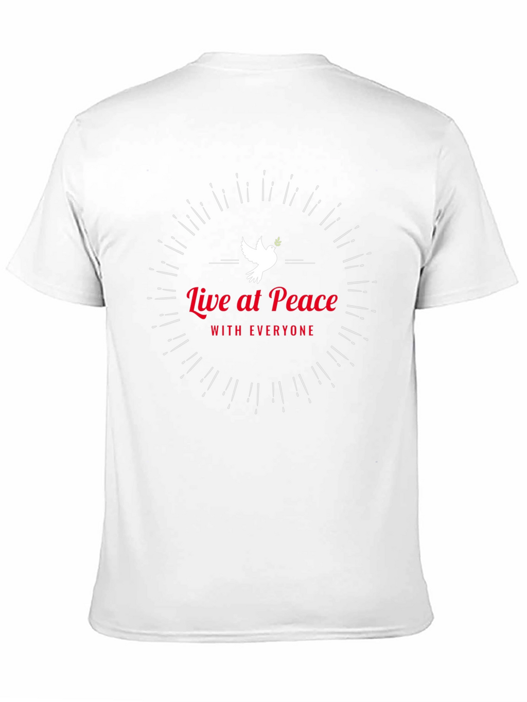 Live at Peace Black Graphic Tee