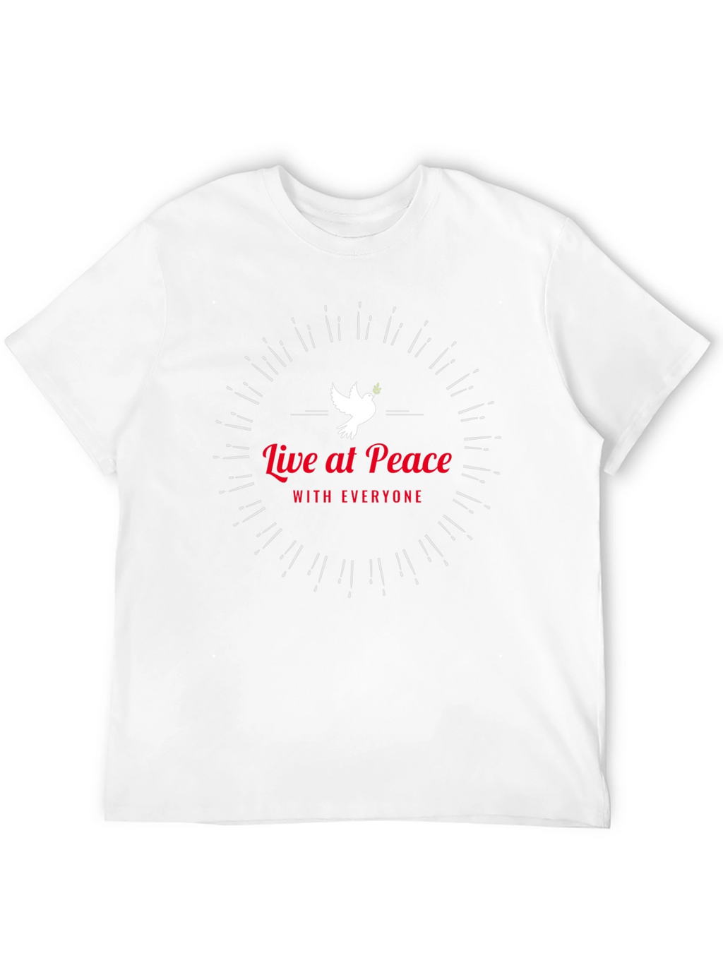 Live at Peace Black Graphic Tee