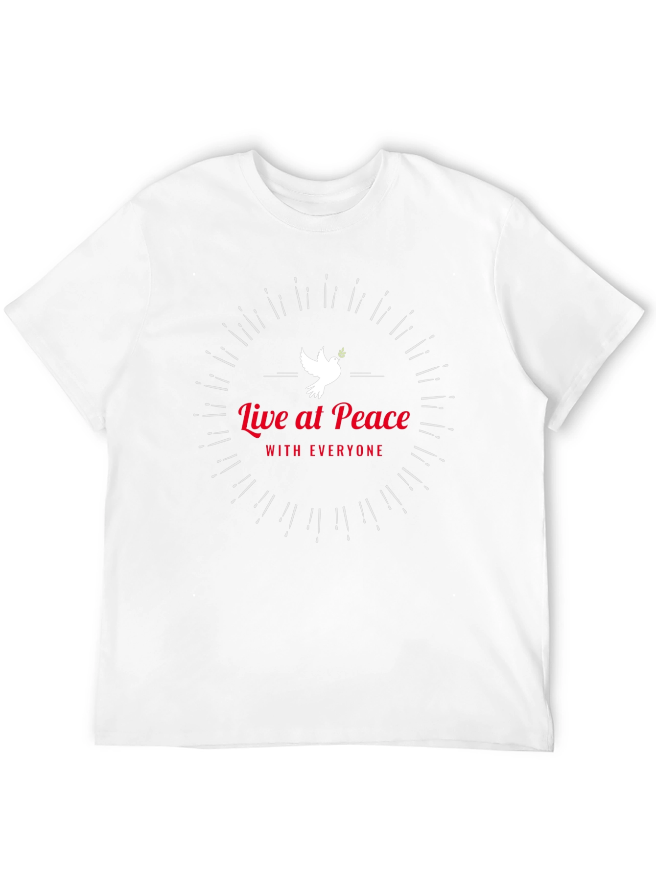 Live at Peace Black Graphic Tee