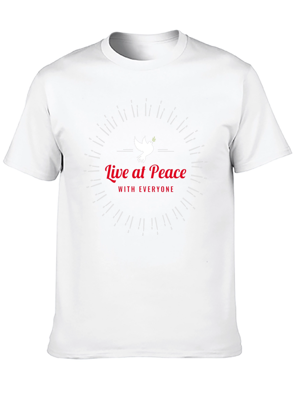 Live at Peace Black Graphic Tee