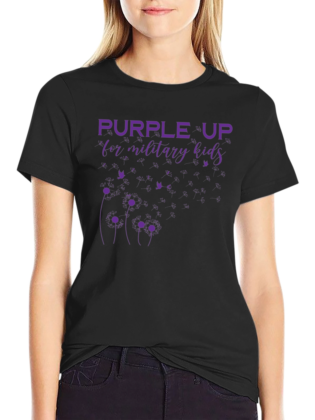 Purple Up Military Kids T-Shirt