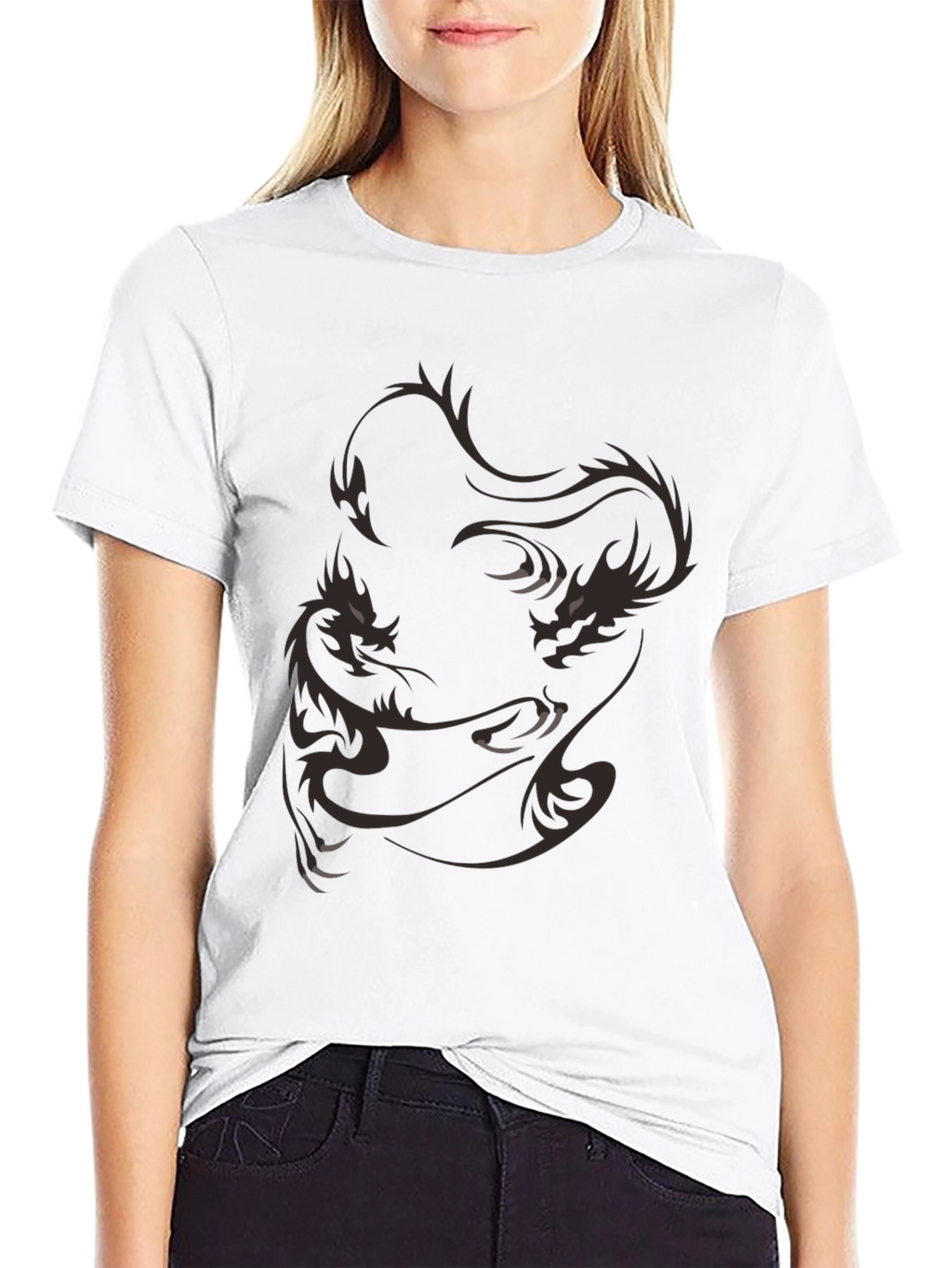 Dragon Graphic Black T-Shirt - Casual Style
