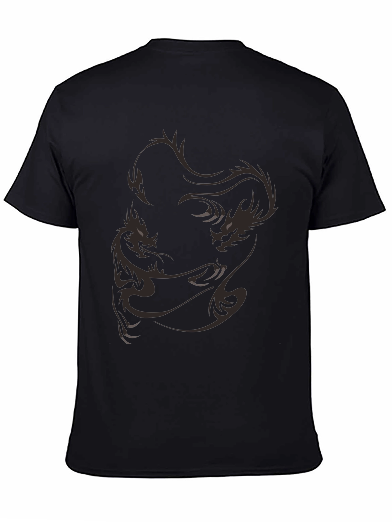 Dragon Graphic Black T-Shirt - Casual Style