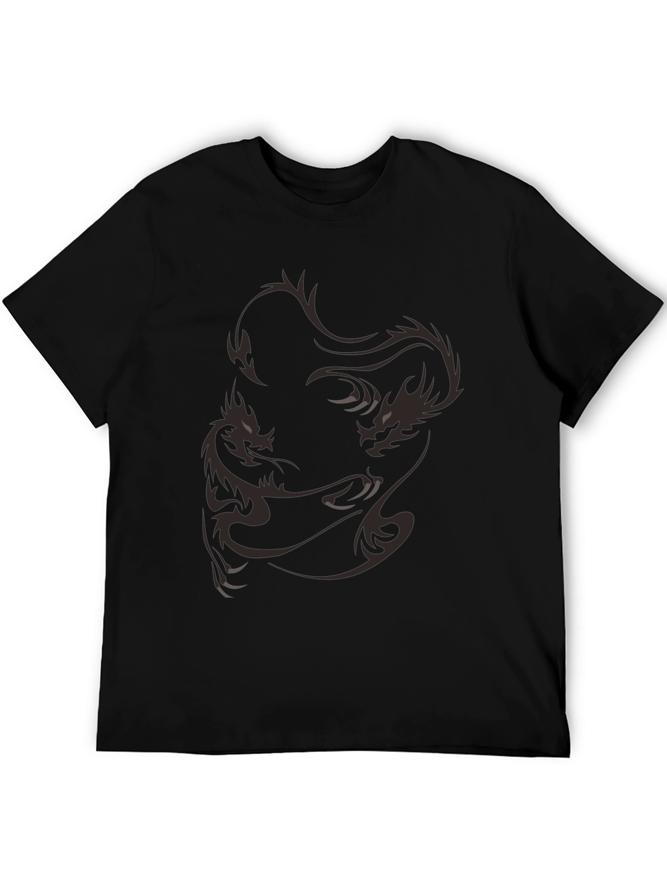 Dragon Graphic Black T-Shirt - Casual Style