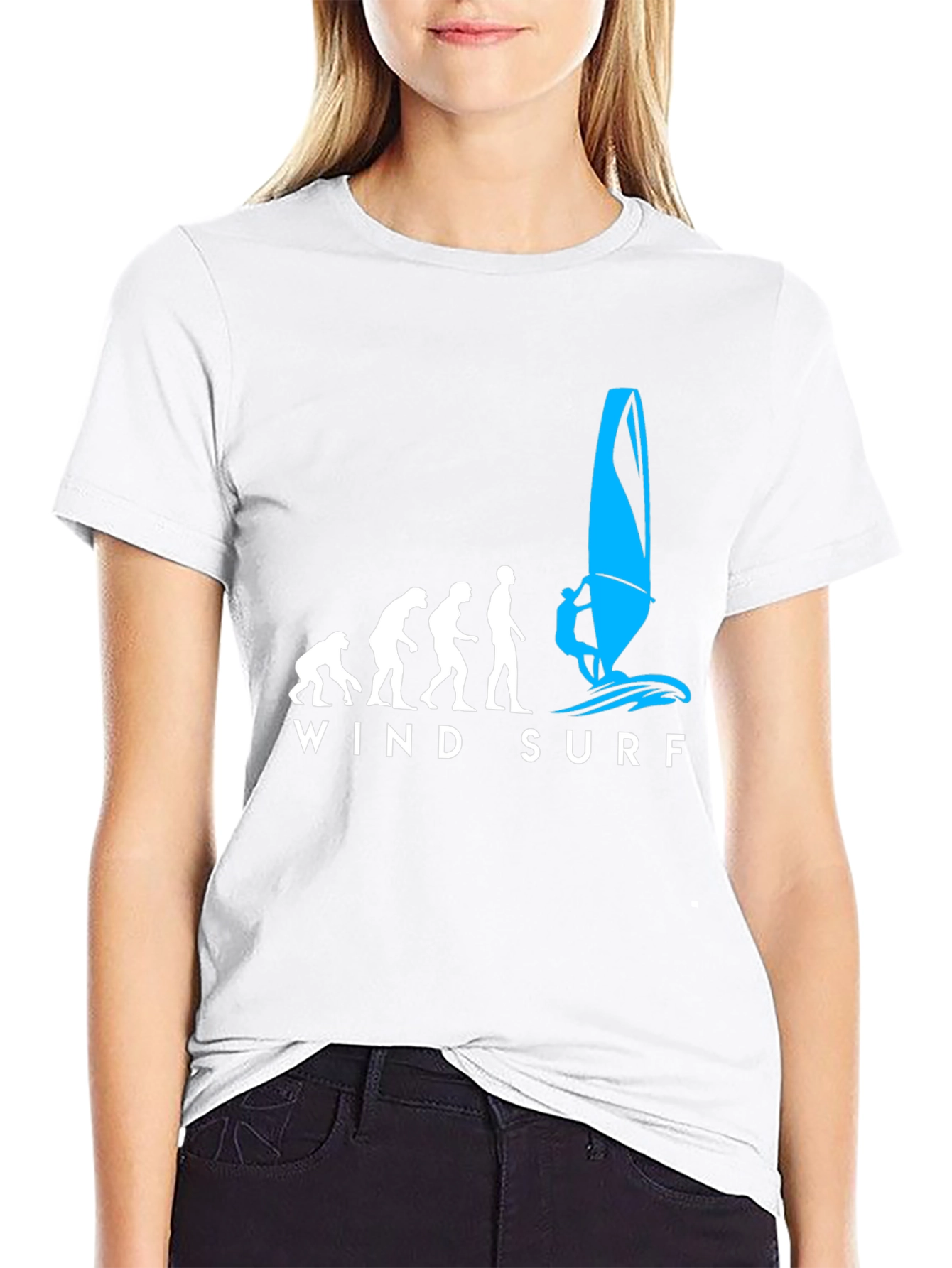 Evolution Windsurfing T-Shirt - Black Graphic Tee