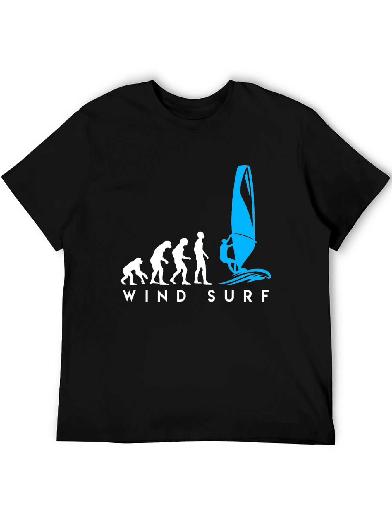 Evolution Windsurfing T-Shirt - Black Graphic Tee