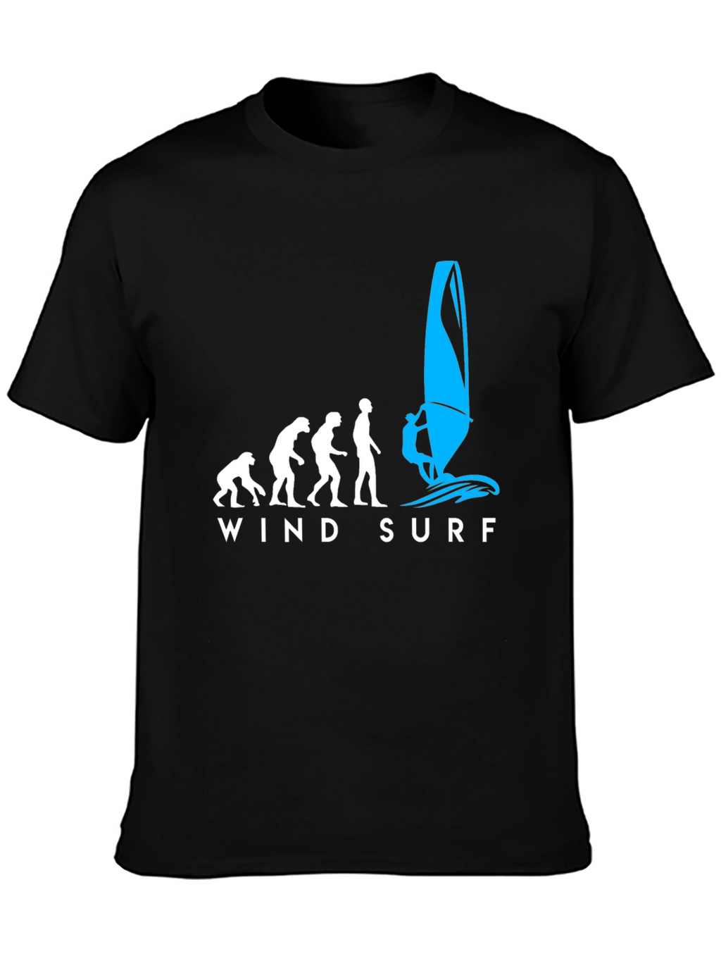 Evolution Windsurfing T-Shirt - Black Graphic Tee