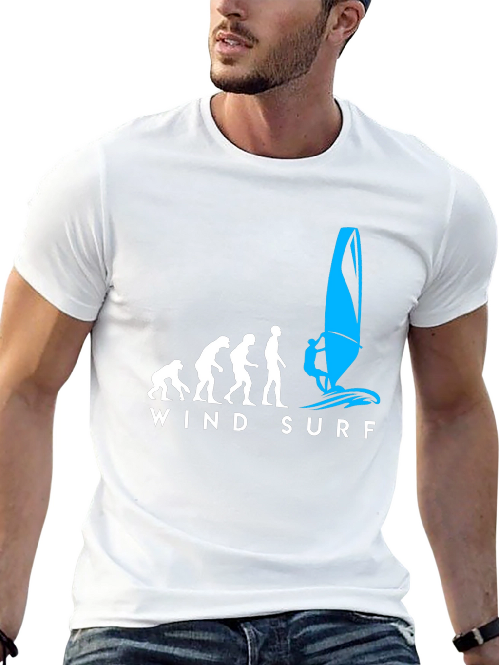 Evolution Windsurfing T-Shirt - Black Graphic Tee