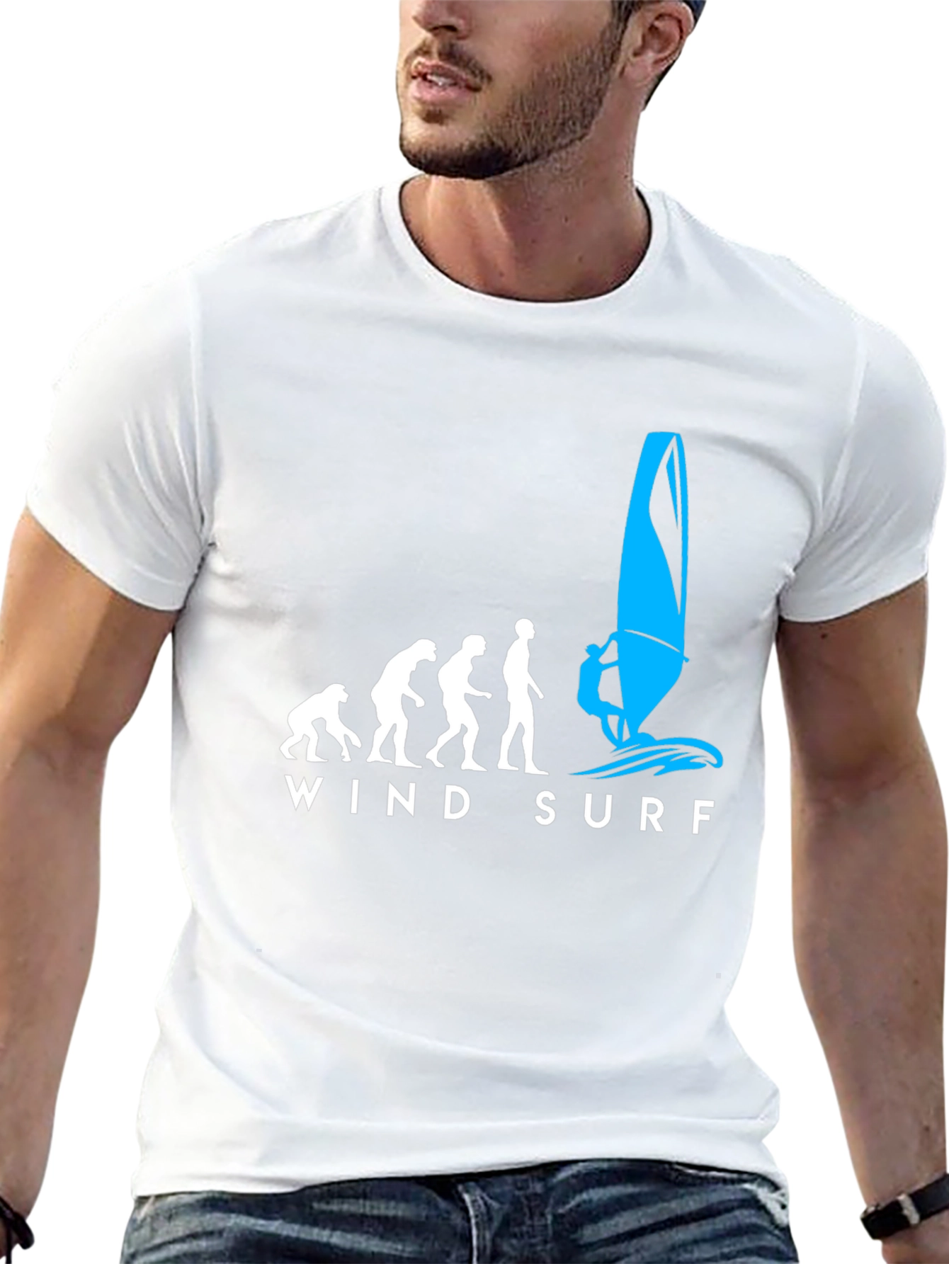 Evolution Windsurfing T-Shirt - Black Graphic Tee