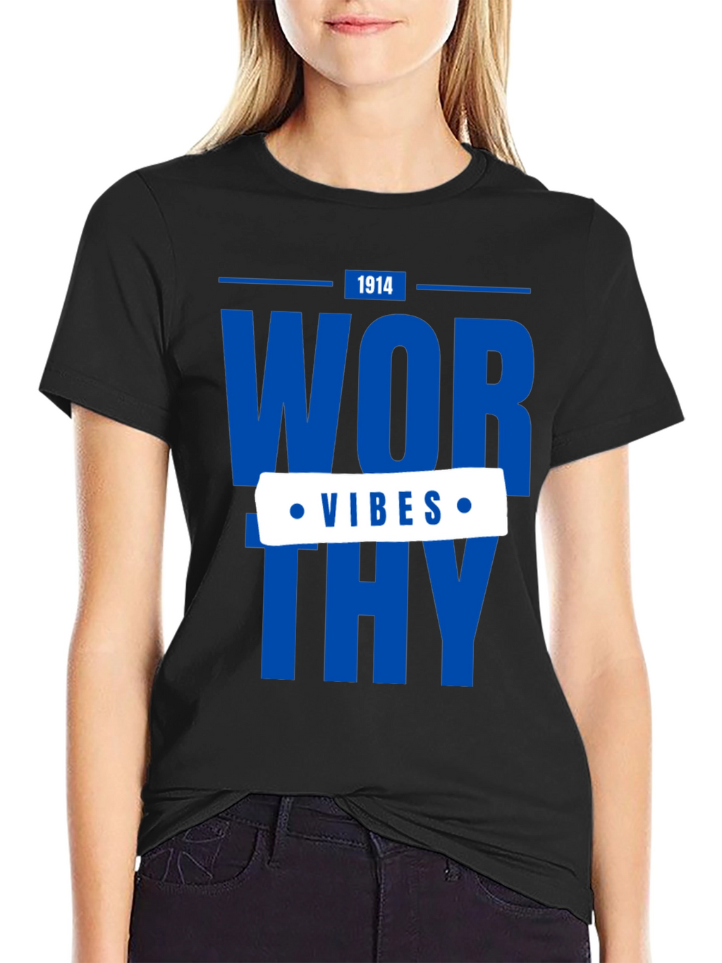 Worthy Vibes Graphic Tee - Stylish Casual Wear
