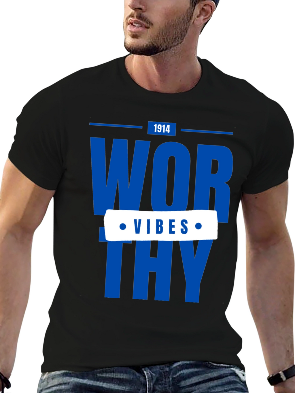 Worthy Vibes Graphic Tee - Stylish Casual Wear