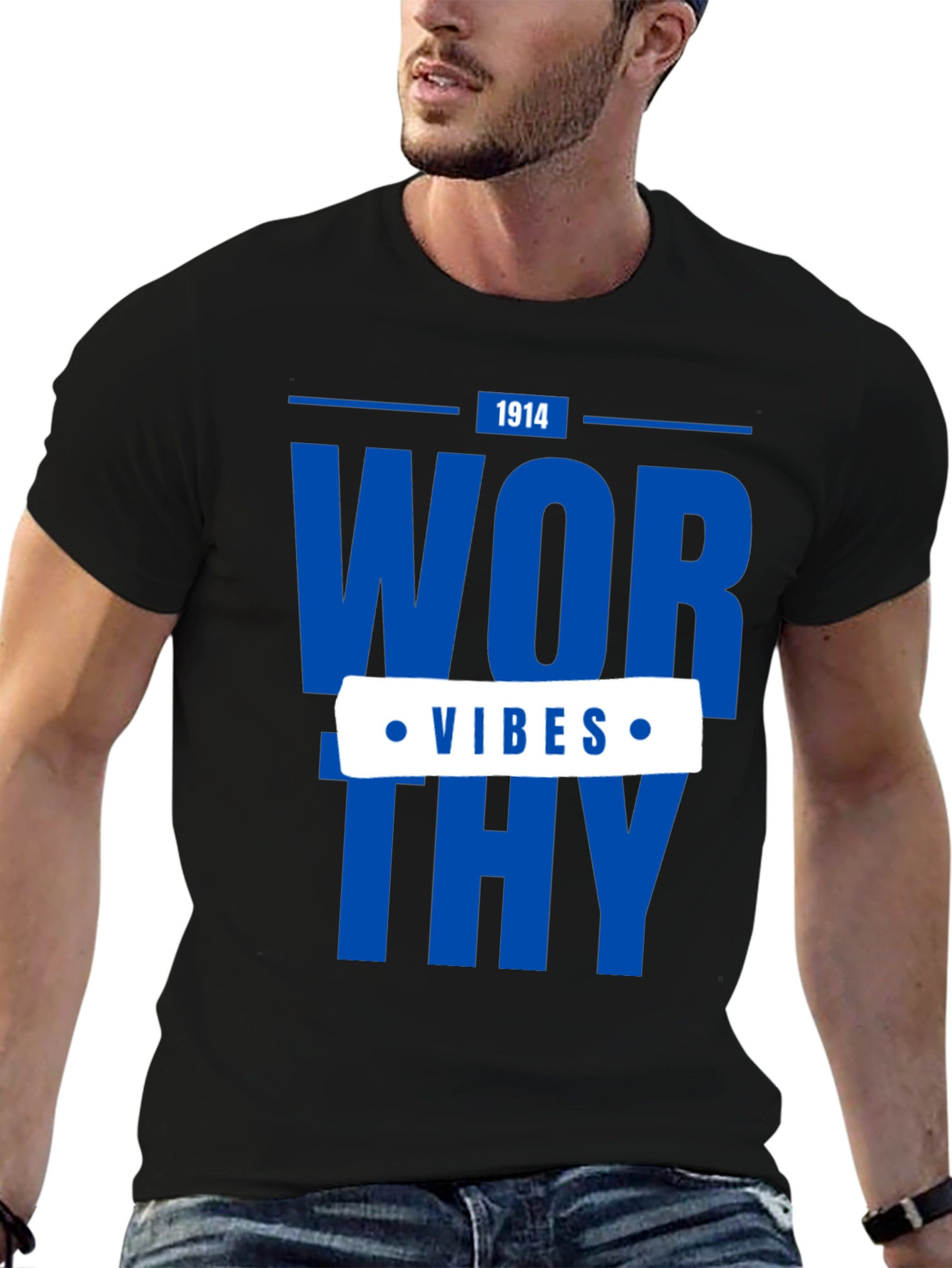 Worthy Vibes Graphic Tee - Stylish Casual Wear