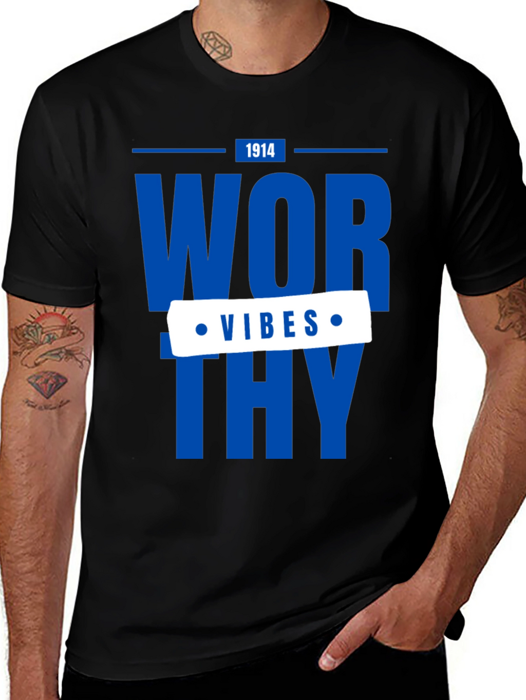 Worthy Vibes Graphic Tee - Stylish Casual Wear
