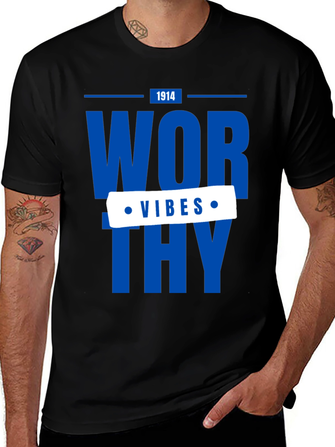 Worthy Vibes Graphic Tee - Stylish Casual Wear