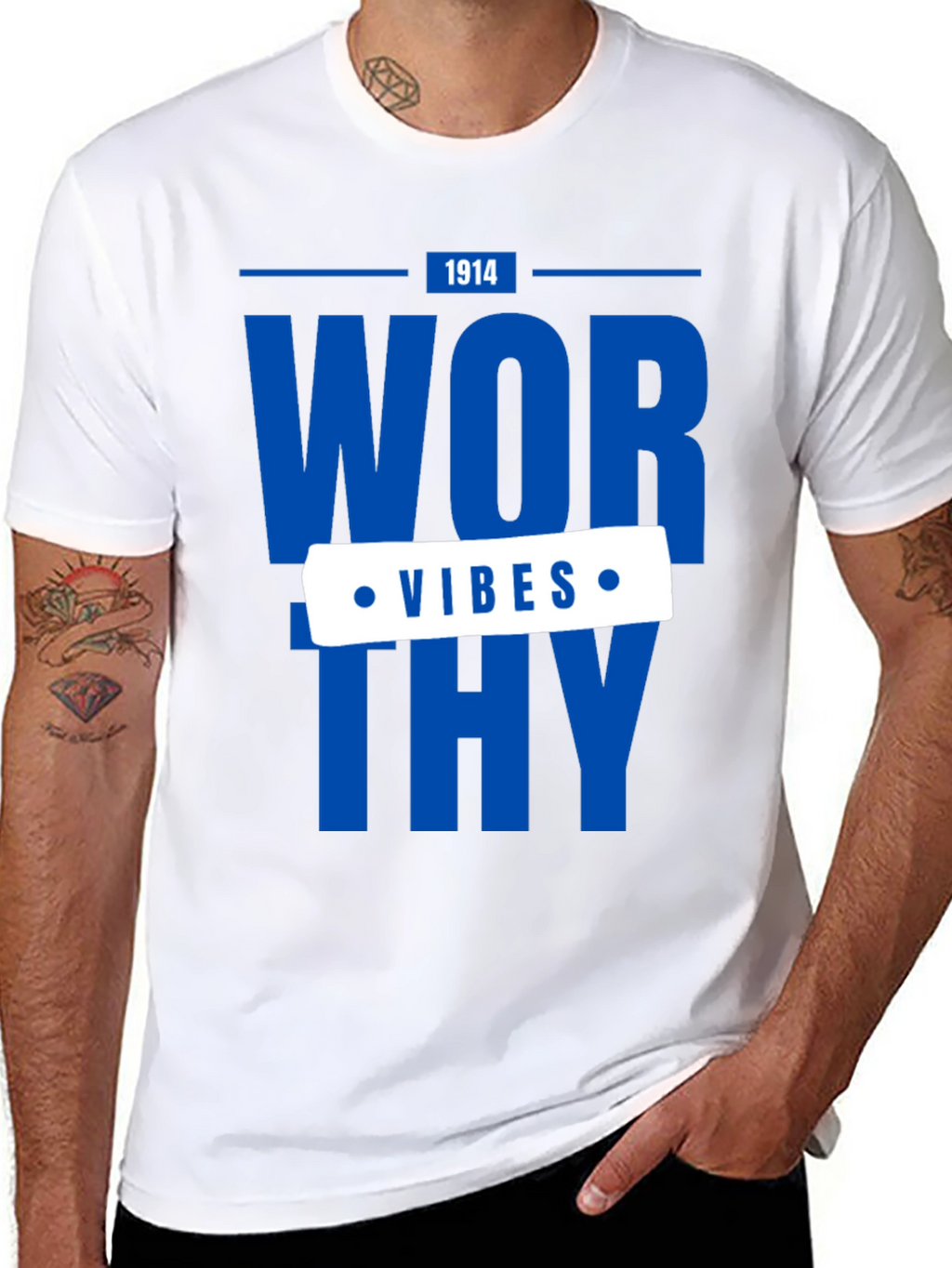 Worthy Vibes Graphic Tee - Stylish Casual Wear