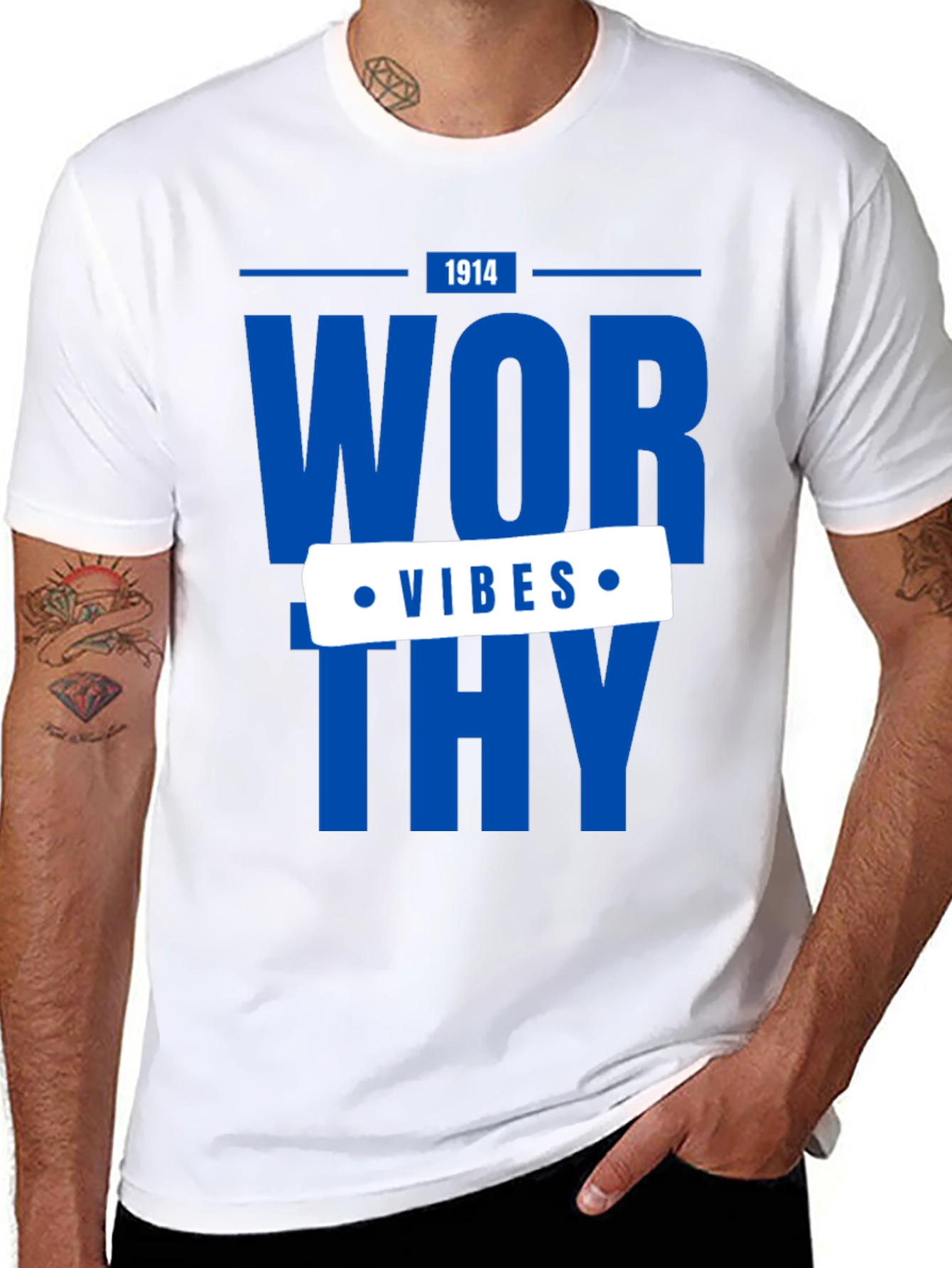 Worthy Vibes Graphic Tee - Stylish Casual Wear