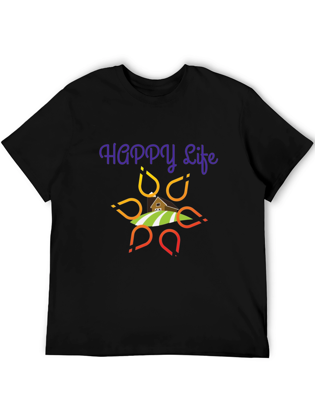 Happy Life Graphic T-Shirt