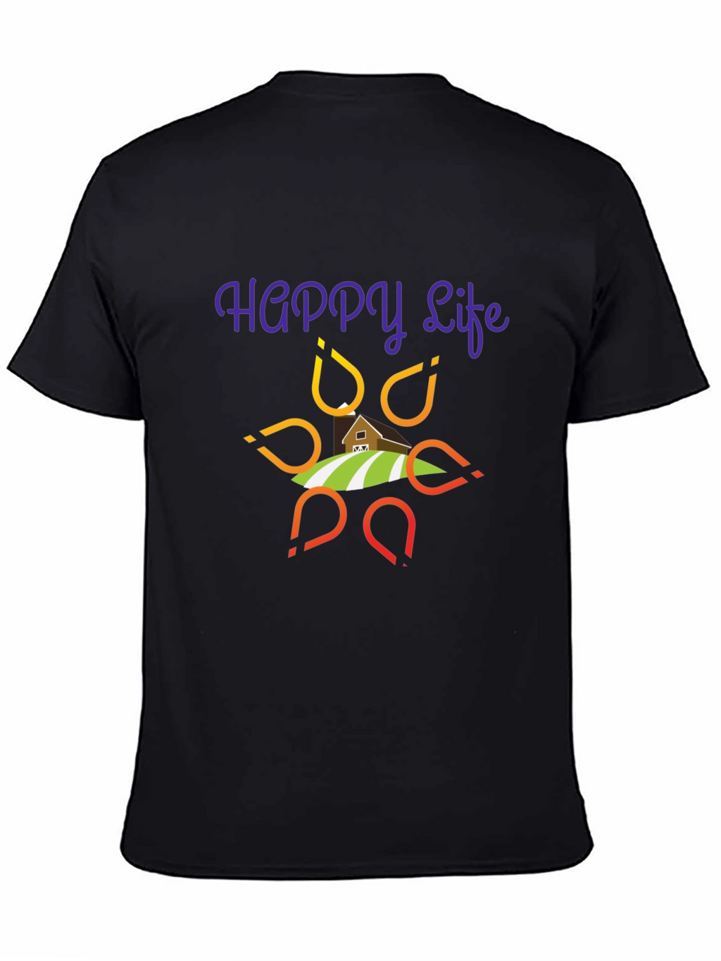 Happy Life Graphic T-Shirt