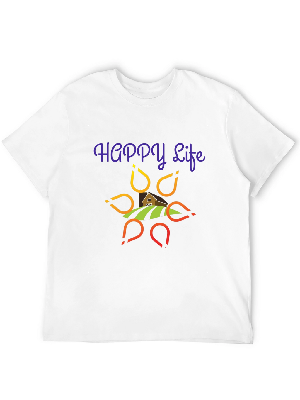 Happy Life Graphic T-Shirt