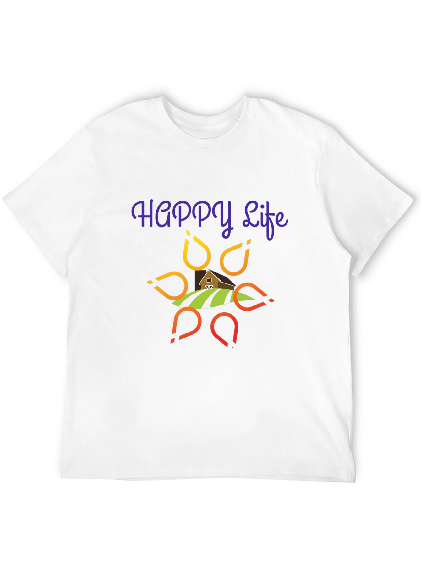 Happy Life Graphic T-Shirt