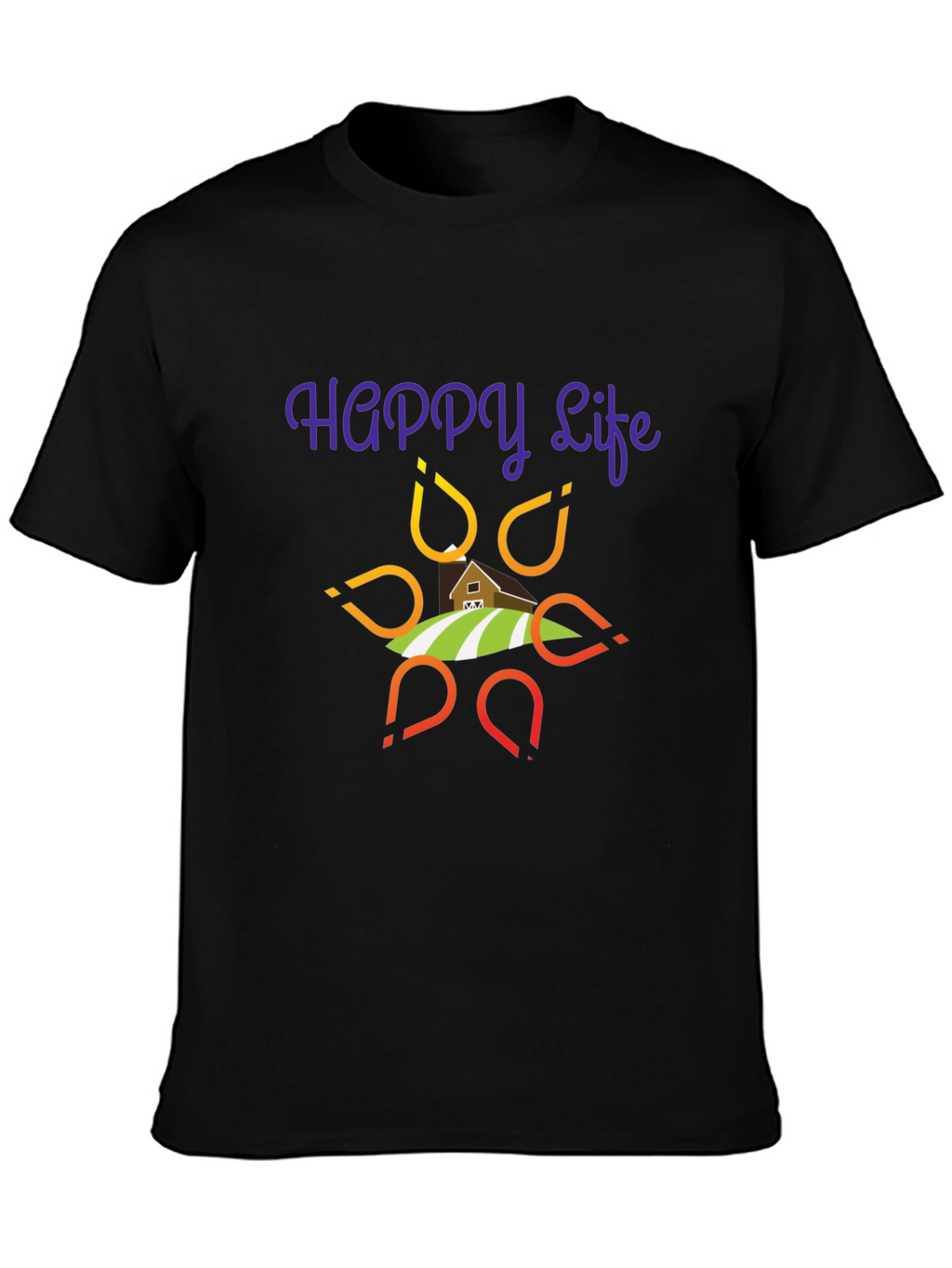 Happy Life Graphic T-Shirt