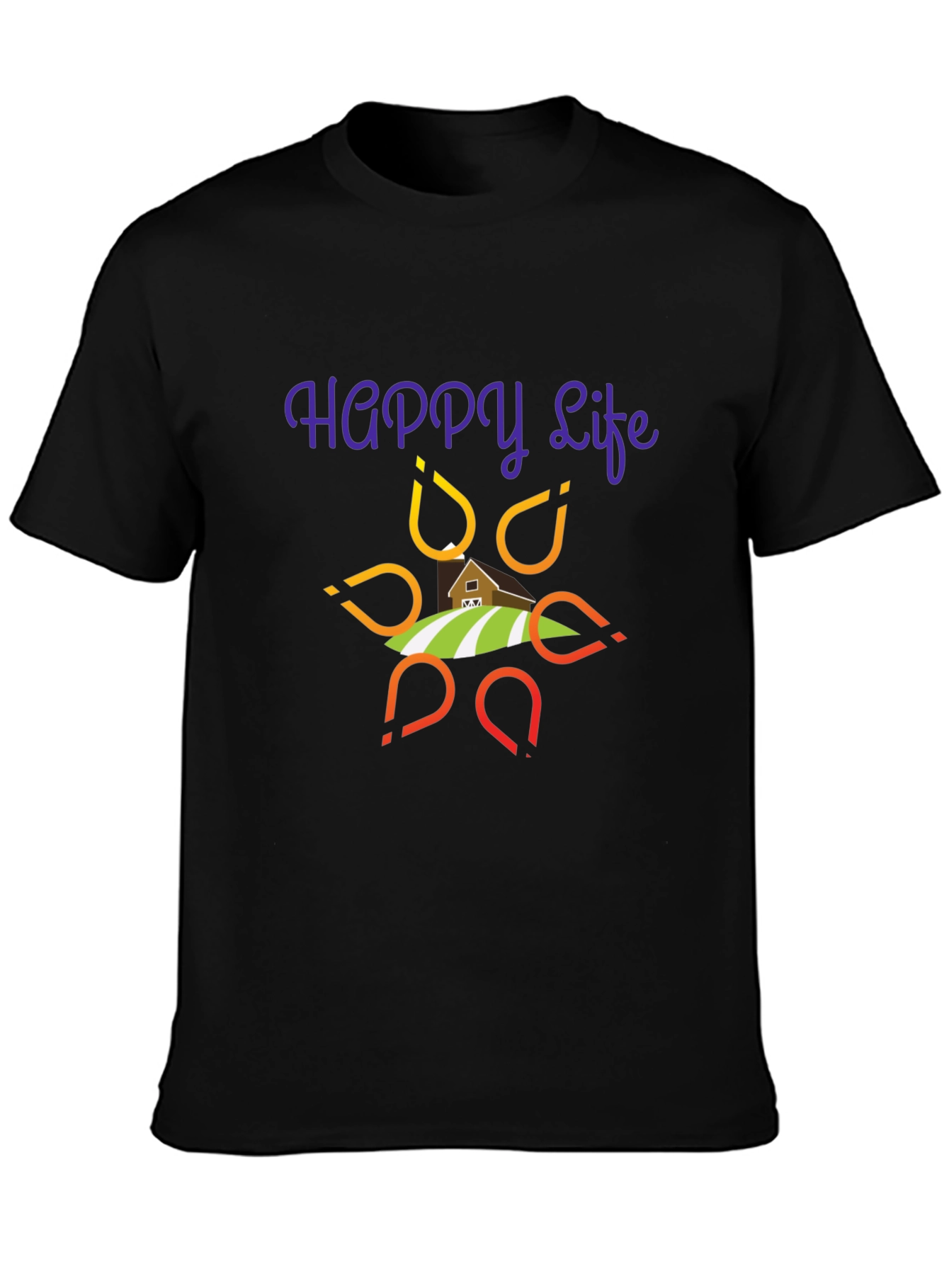 Happy Life Graphic T-Shirt