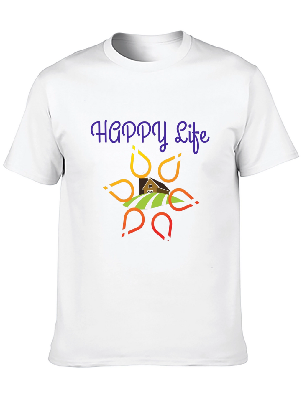 Happy Life Graphic T-Shirt