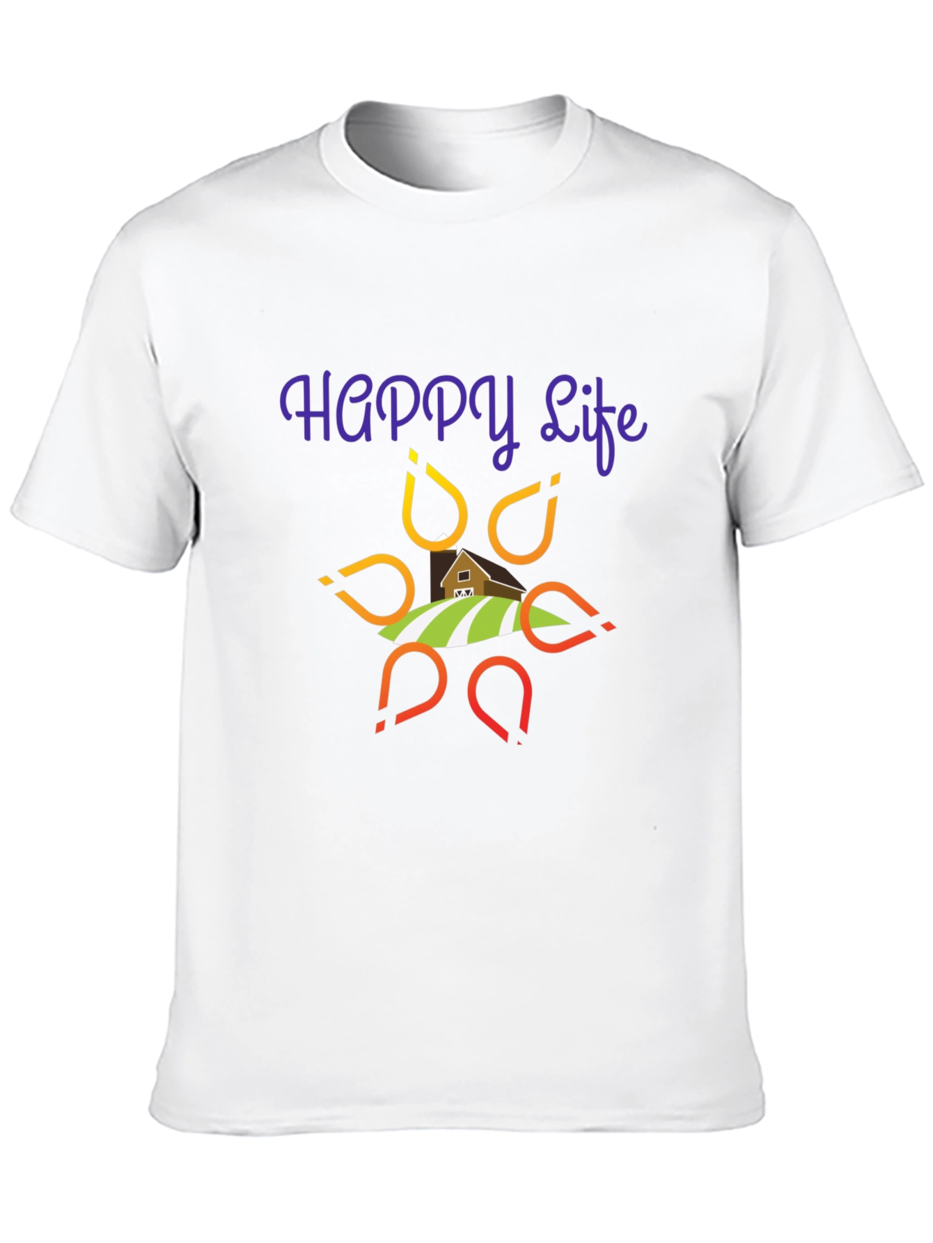 Happy Life Graphic T-Shirt