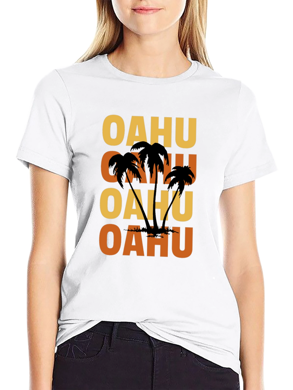 Oahu Palm Tree T-Shirt - Island Style Graphic Tee