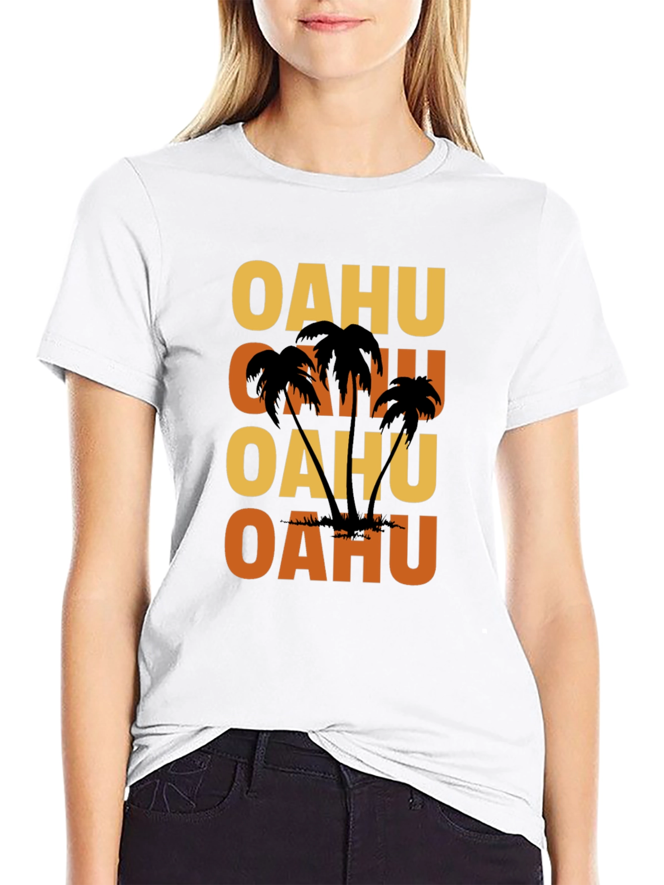 Oahu Palm Tree T-Shirt - Island Style Graphic Tee
