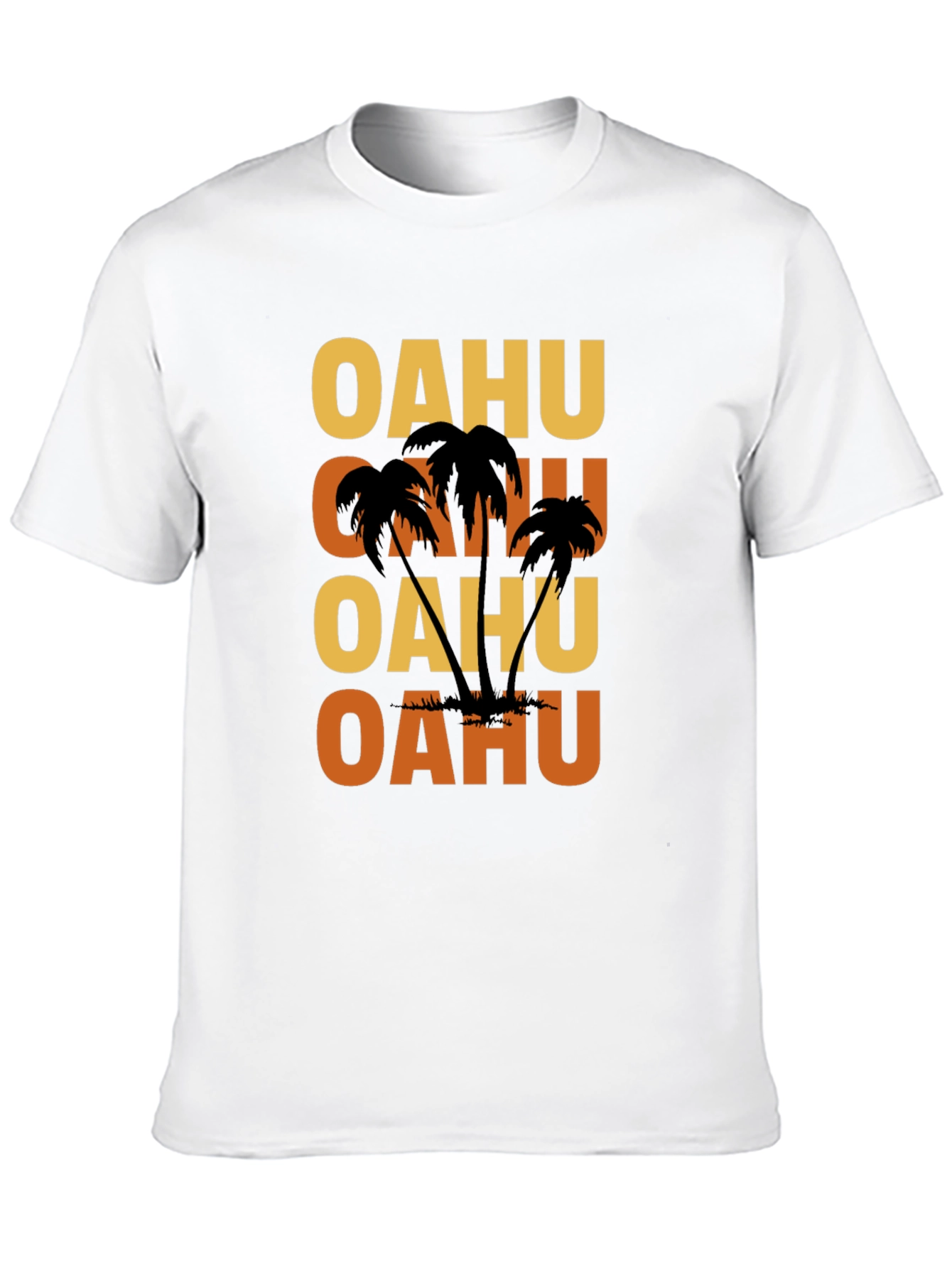 Oahu Palm Tree T-Shirt - Island Style Graphic Tee