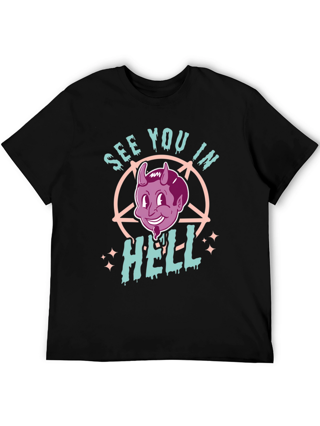 See You in Hell Graphic Tee - Black